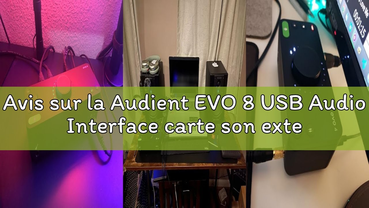 Avis sur la Audient EVO 8 USB Audio Interface carte son externe (4 entrées / 4 sorties, Smartgain, S