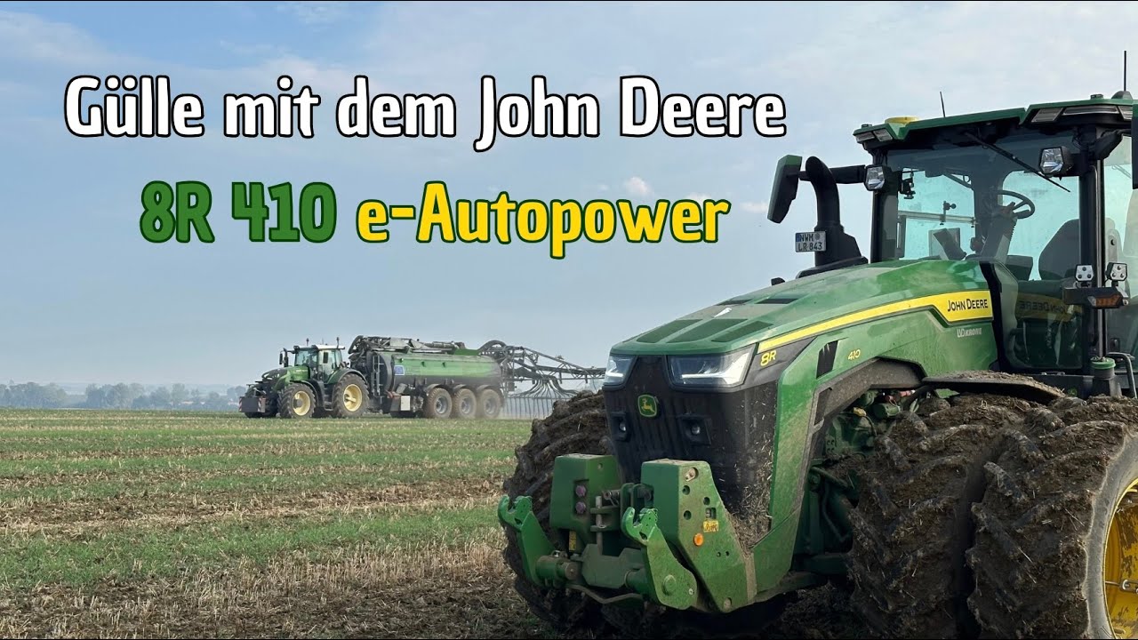 MV VLOG #27 Gülle einarbeiten mit dem neuen John Deere 8r 410 mit Köckerling Flatline