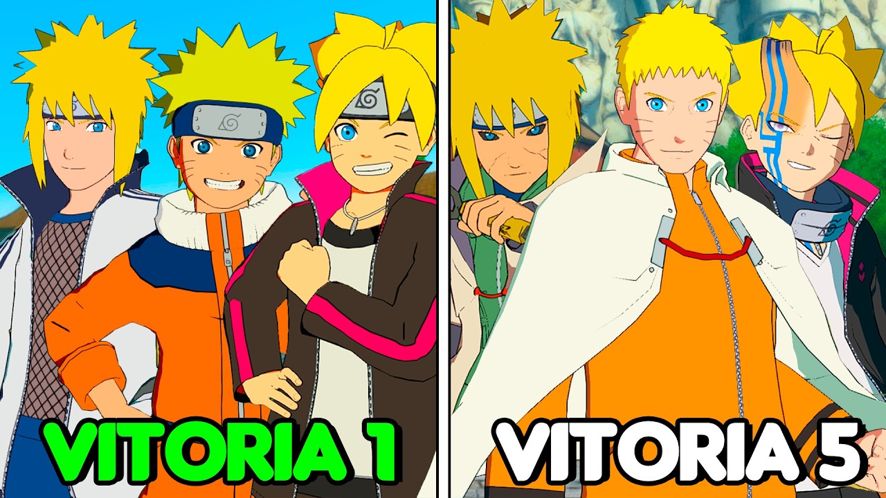 A CADA VITORIA O MINATO, NARUTO E BORUTO EVOLUI no NARUTO STORM CONNECTIONS