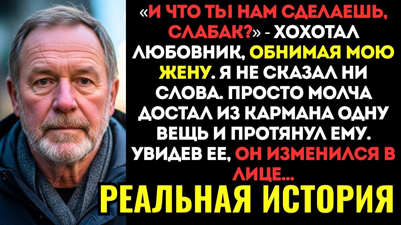 Я ЗАСТАЛ ЖЕНУ С ЛЮБОВНИКОМ. ОНИ СМЕЯЛИСЬ МНЕ В ЛИЦО. Но их смех оборвался, когда я протянул ему...
