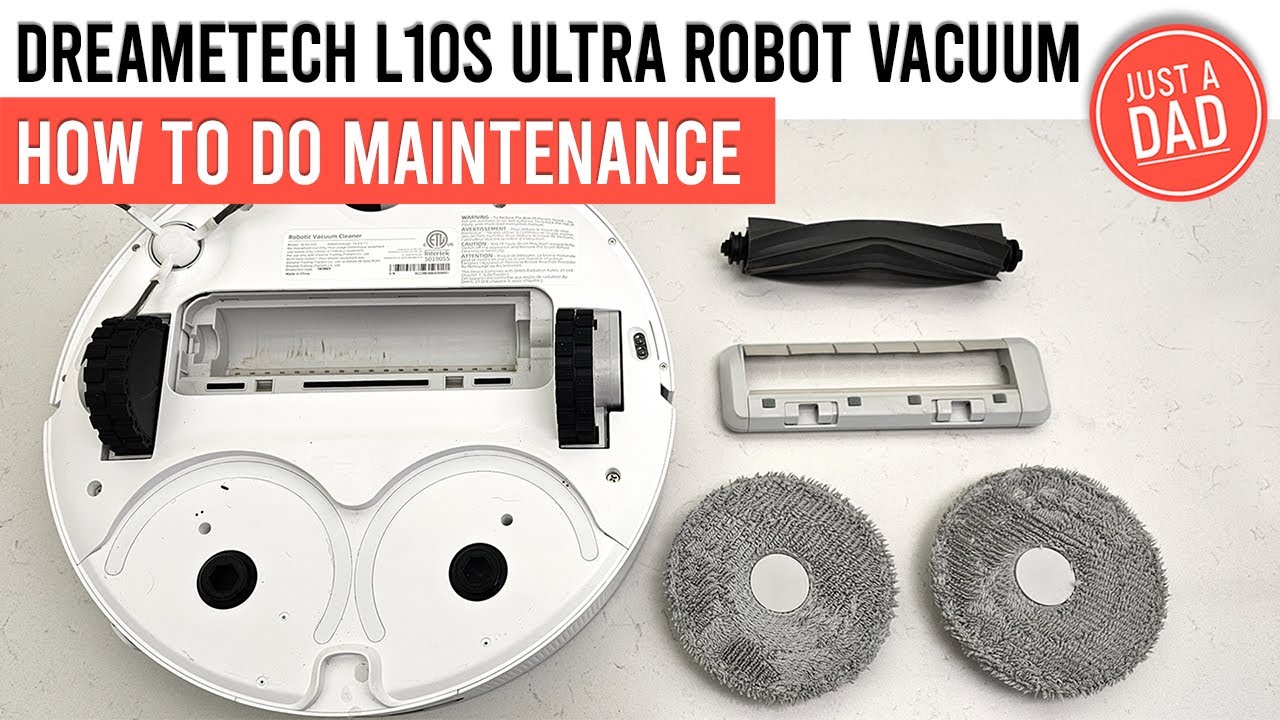 How To Do Maintenance on Dreame L10s Ultra Robot Vacuum Clean Filters / Replace Dust Bag, Mop pads