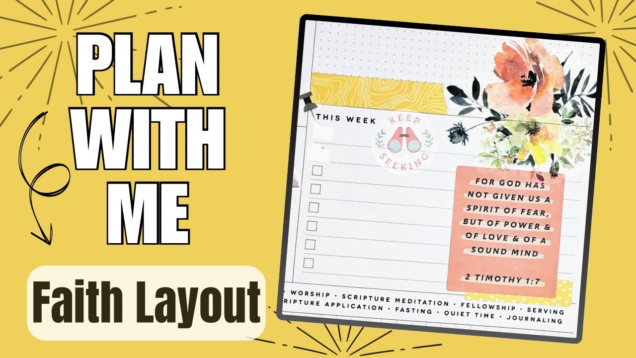 Faith Plan With Me - Scripture Writing 