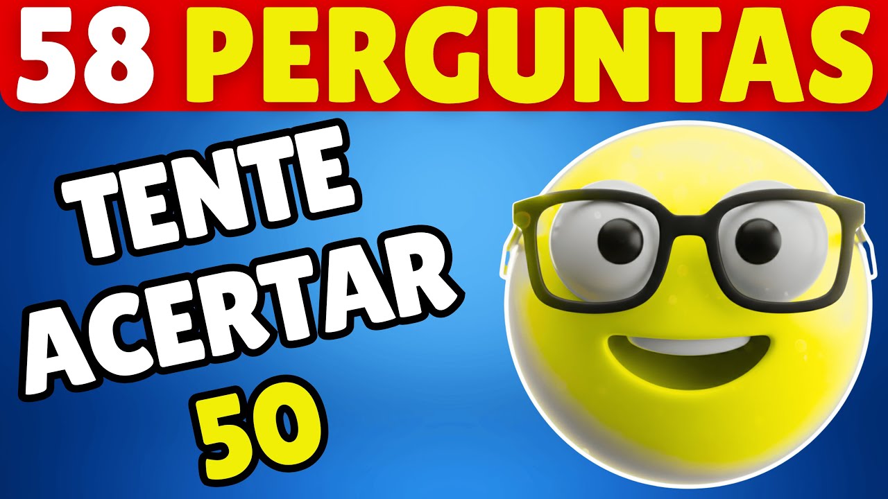 Tente ACERTAR 50 PERGUNTAS neste QUIZ DE CONHECIMENTOS GERAIS | NÍVEL MÉDIO