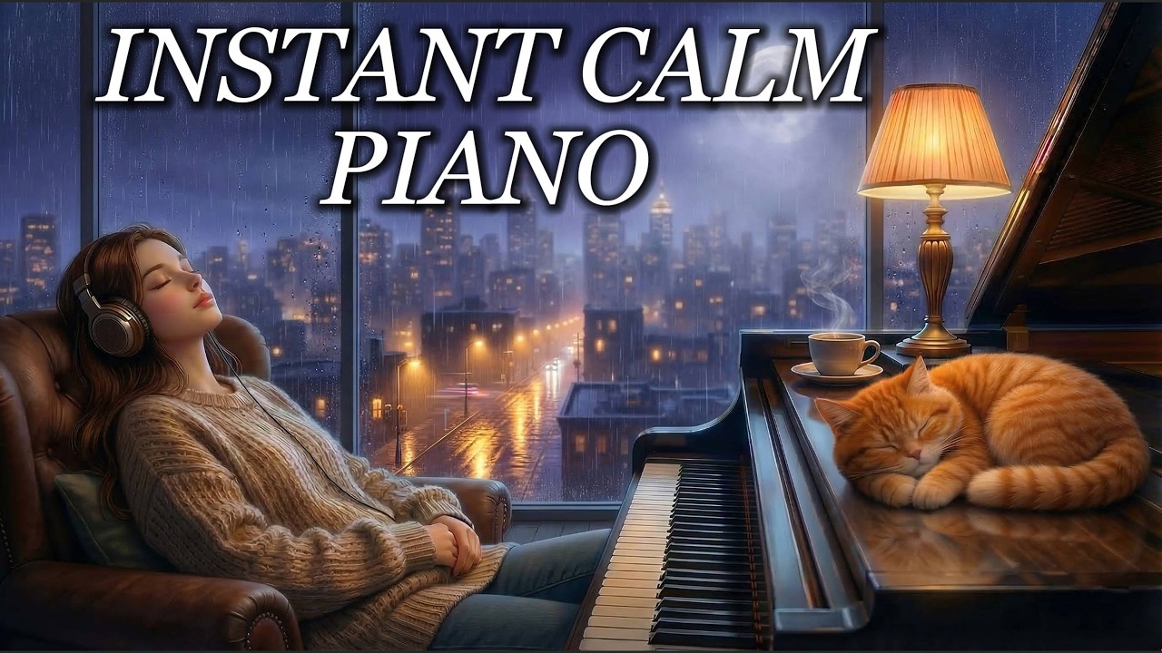 Rainy City Piano 🌧 Cozy Night Piano for Study & Sleep (30 Min) | 城市雨夜鋼琴🎵
