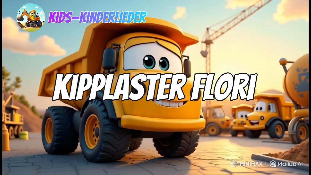 Baustellen Lied - Kipplaster Flori rollt los 🚛🎶 | Das lustige Kinderlied zum Mitsingen!