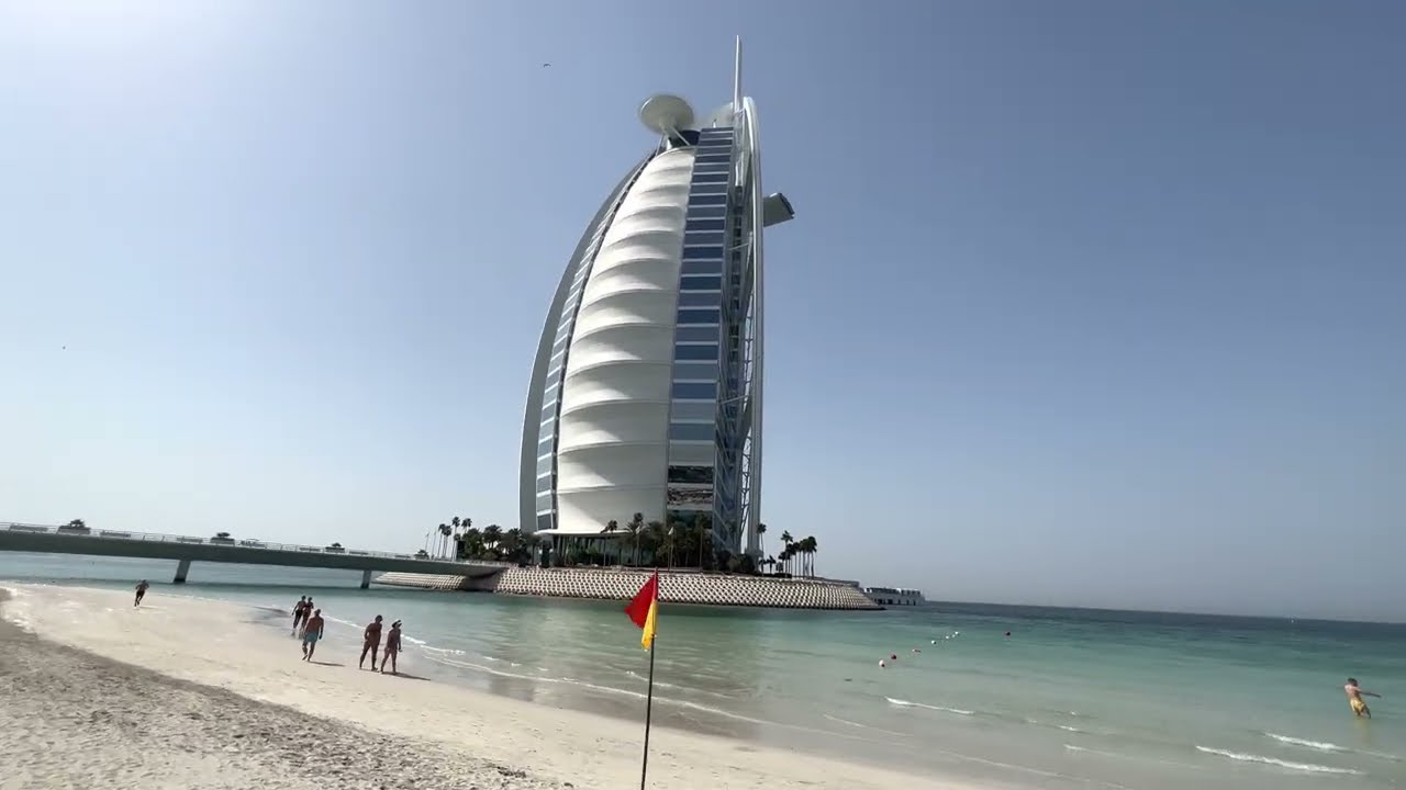#UAE 🇦🇪 #Dubai #JumeirahBeach Jumeirah Beach Hotel | private hotel beach 🏖️ | full video tour.
