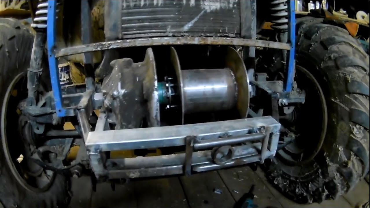 Лебедка с приводом от кпп для вездехода своими руками.