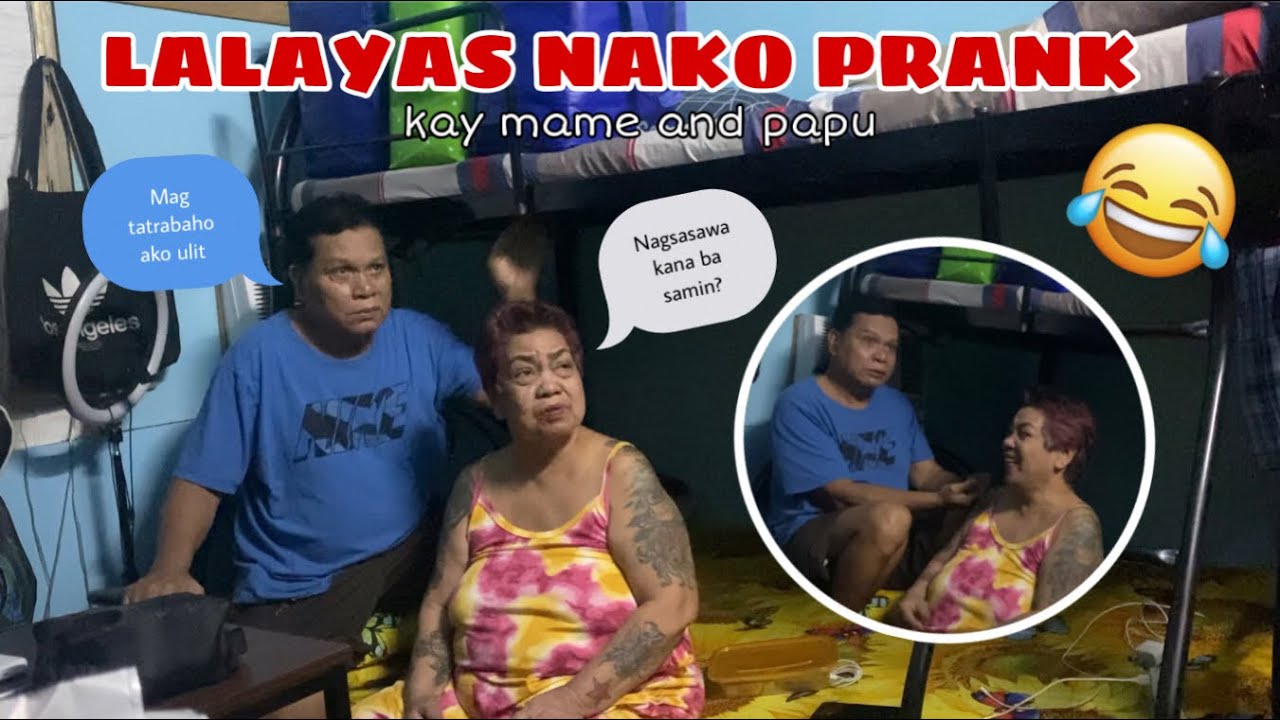 LALAYAS NAKO PRANK KAY MAME AND PAPU (maglalaba lang ako)