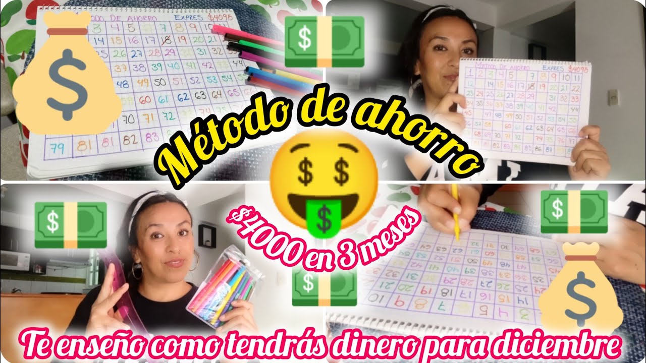 🤑METODO DE AHORRO// te enseño como ahorrar en tres meses 😱fácil y sencillo// $4000 en tres meses //