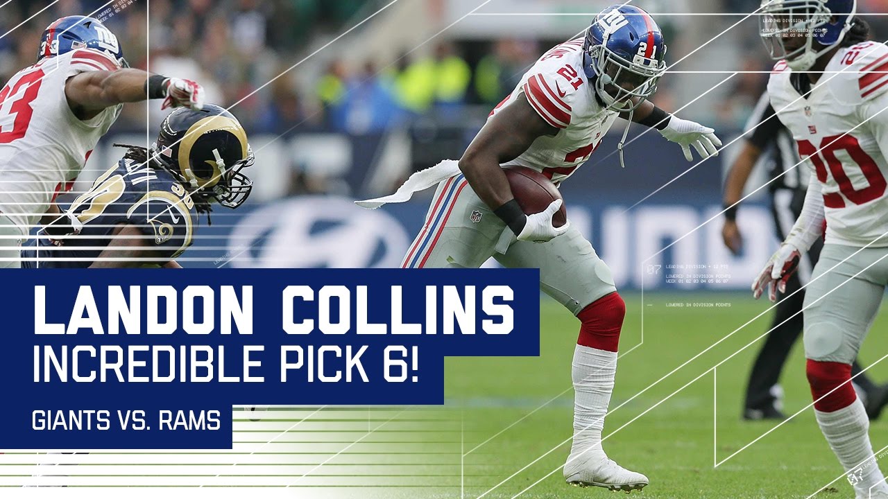 Landon Collins' Incredible Pick 6! | Giants vs. Rams | NFL in London