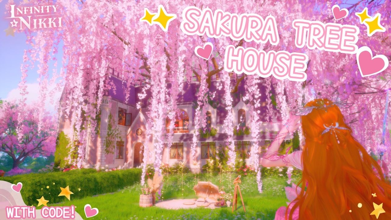 🌸Cherry Blossom Tree House en #infinitynikki