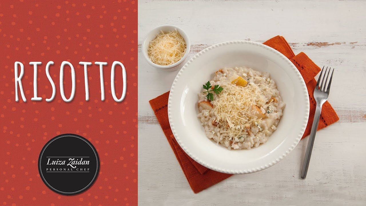 RISOTTO DE GORGONZOLA COM PERA E NOZES - SÓ UMA PANELA | LUIZA ZAIDAN