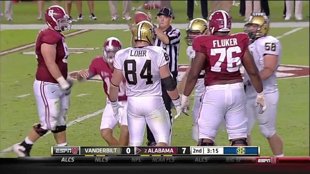 2011 Vanderbilt vs. #2 Alabama Highlights