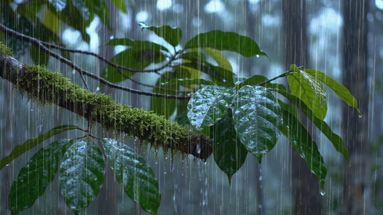 Deep Forest Rain Sounds for Sleeping Instantly 🌧️ No Noise, Pure Nature Ambience Sleep & Relaxation
