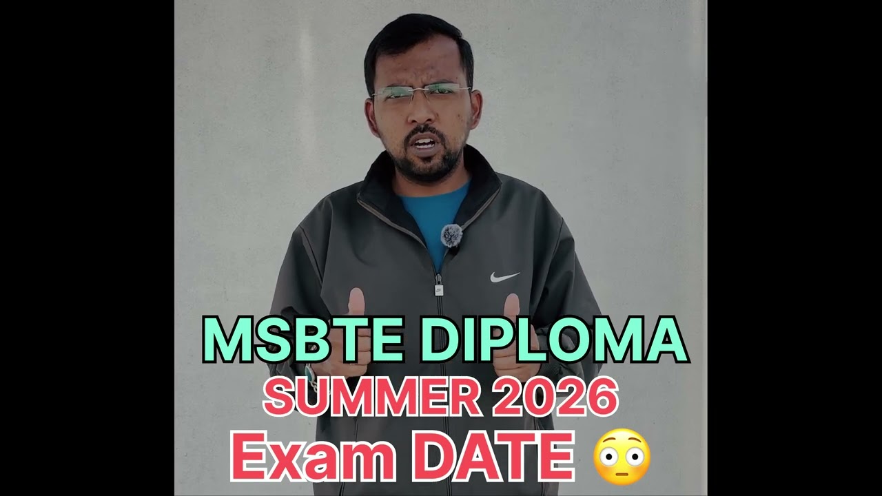 MSBTE Summer 2026 Exam Date 🔥 | MSBTE TimeTable 2026 | Diploma Summer Update | Abhishek Sir