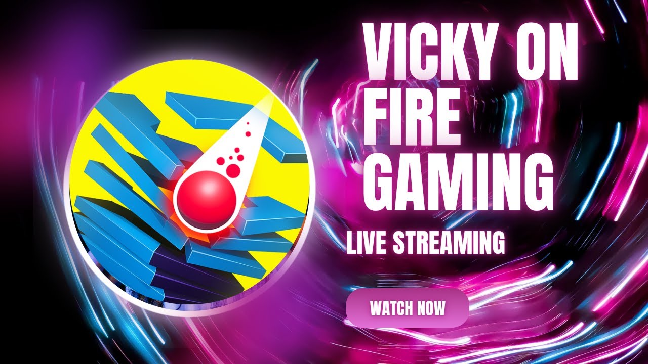 Stack Ball LIVE: आज तो रिकॉर्ड पक्का टूटेगा! 🏀💥 Vicky On Fire Gaming