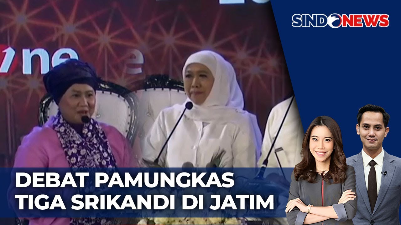 Cagub Luluk dan Khofifah Saling Sanggah di Debat Pilgub Jatim - Sindo Today 20/11