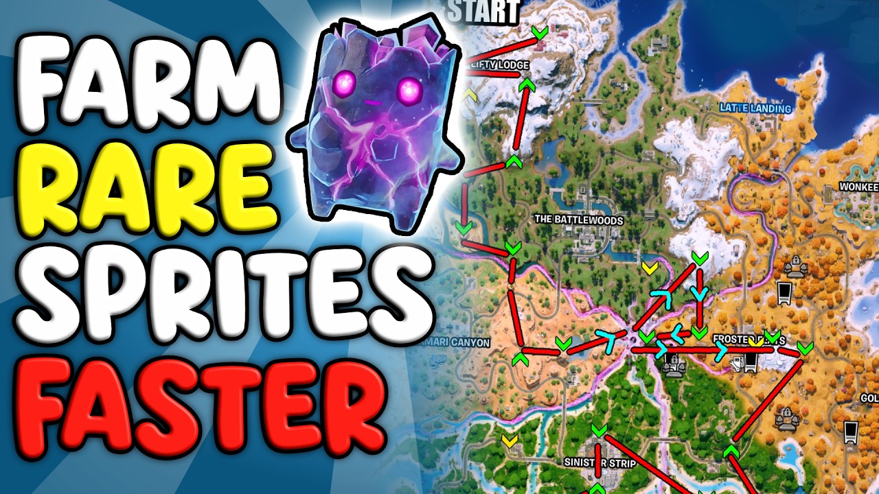 ЛУЧШИЙ НОВЫЙ СПОСОБ ФАРМА РЕДКИХ спрайтов в Fortnite, глава 7, сезон 3