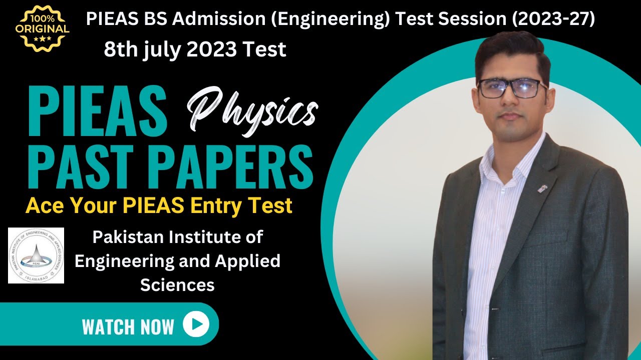 PIEAS past paper 2023 physics || 08-july 2023 || pieas entry test || pieas solved past papers