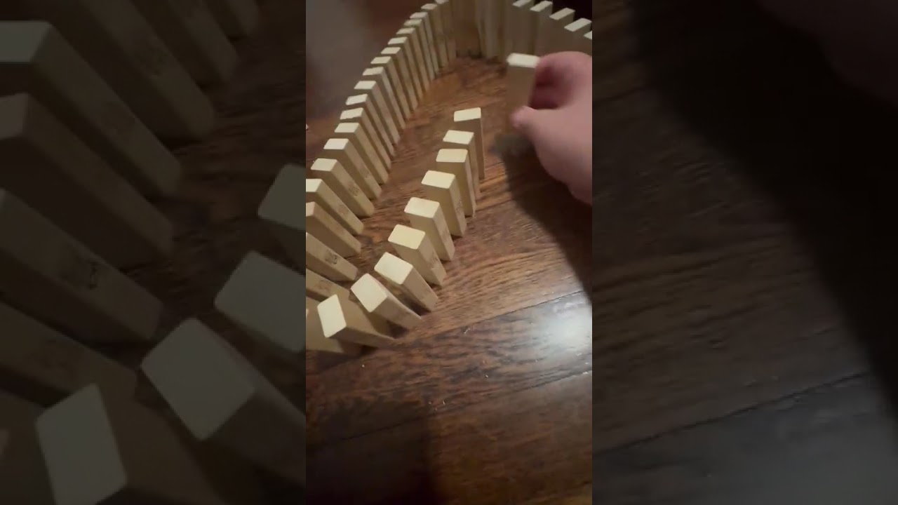 Domino’s made of Jenga ￼