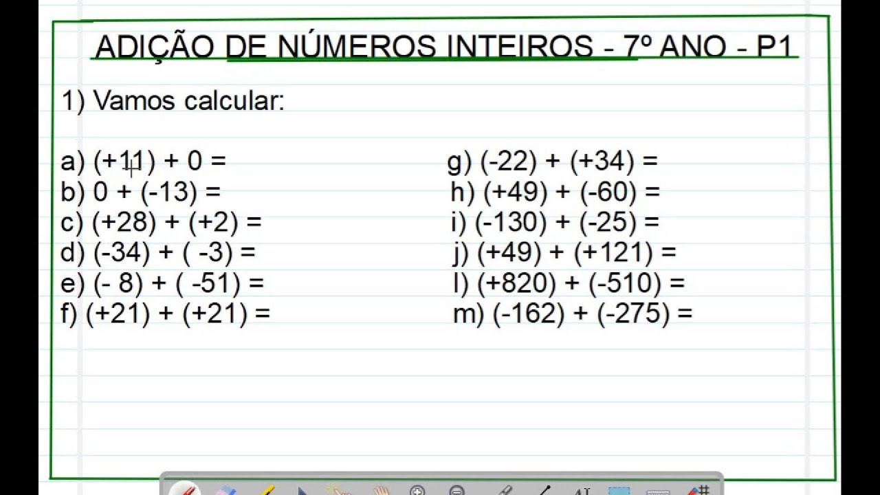 Desvendando o Mistério da Adição de Números Inteiros para o 7º Ano