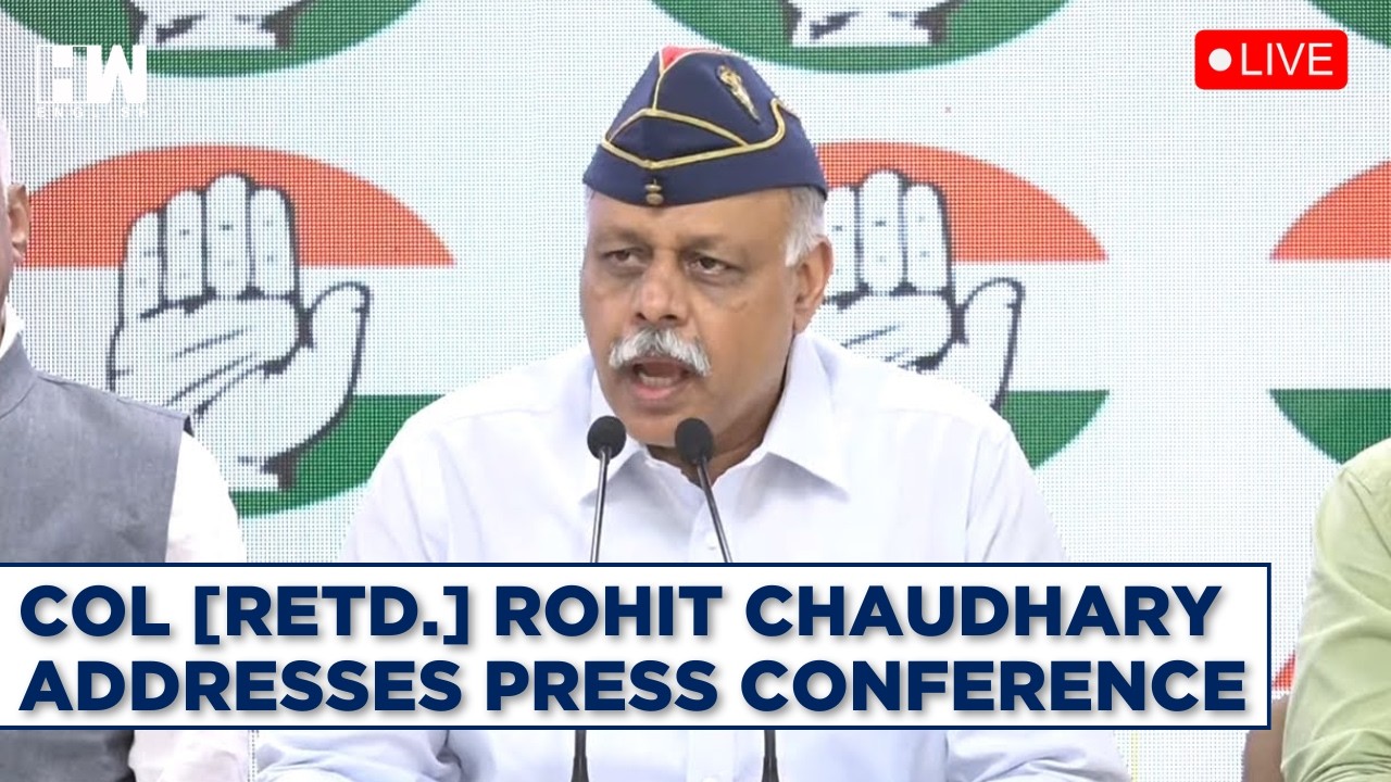 Congress LIVE | Col [retd.] Rohit Chaudhary Addresses Press Conference | Congress | Rahul Gandhi