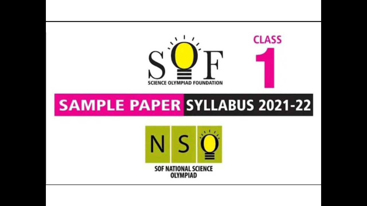SOF NSO class 1 syllabus