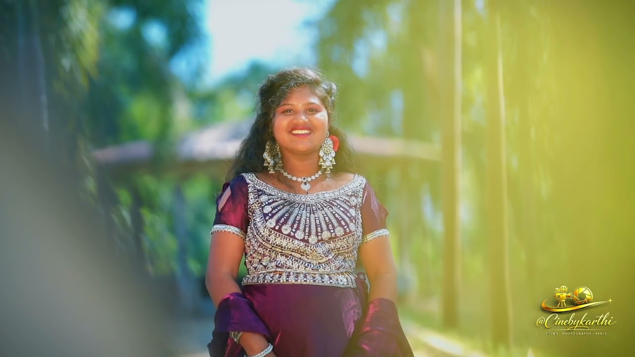 “Tradition in every frame 💛✨Half Saree Save The Date — Edited by @Cinebykarthi 