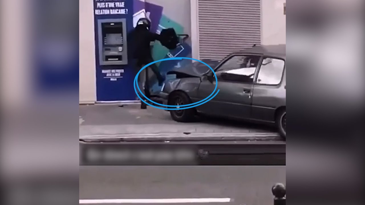 Ils tentent de voler une banque à Paris avec un voiture bélier... Mais repartent les mains vides