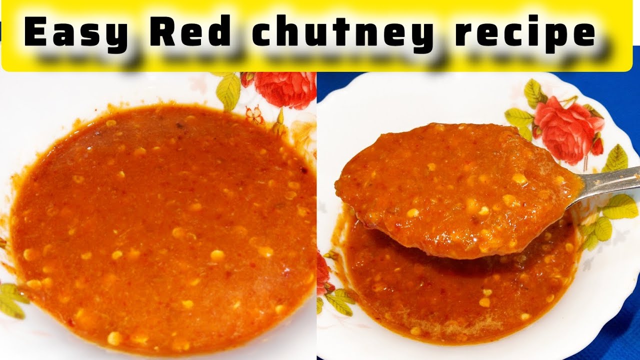Spicy Red Chutney Recipe | Street Style Lal Chutney | Easy Chaat Chutney