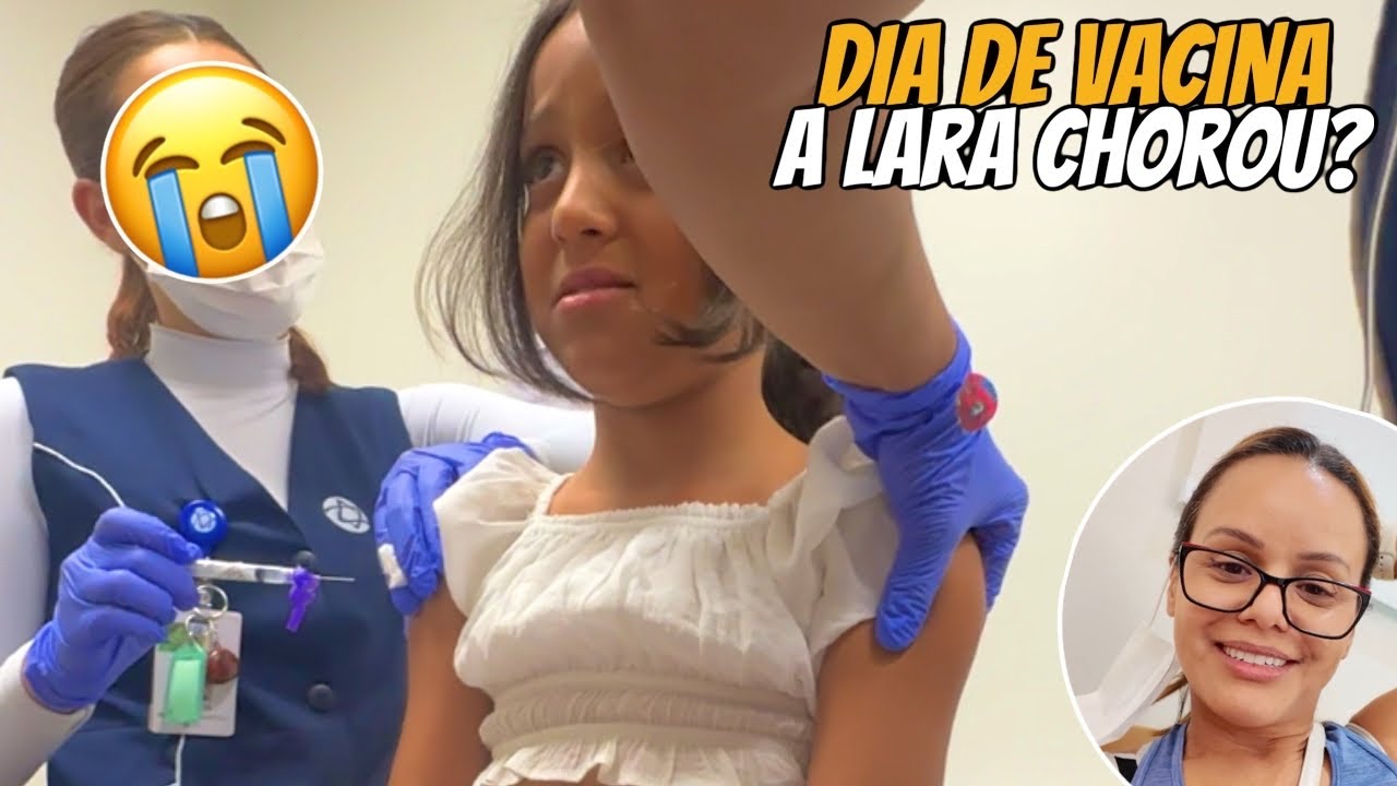 Lara e Lian tomando 3 VACINAS: Dia de CUIDAR da saude dos meus FILHOS