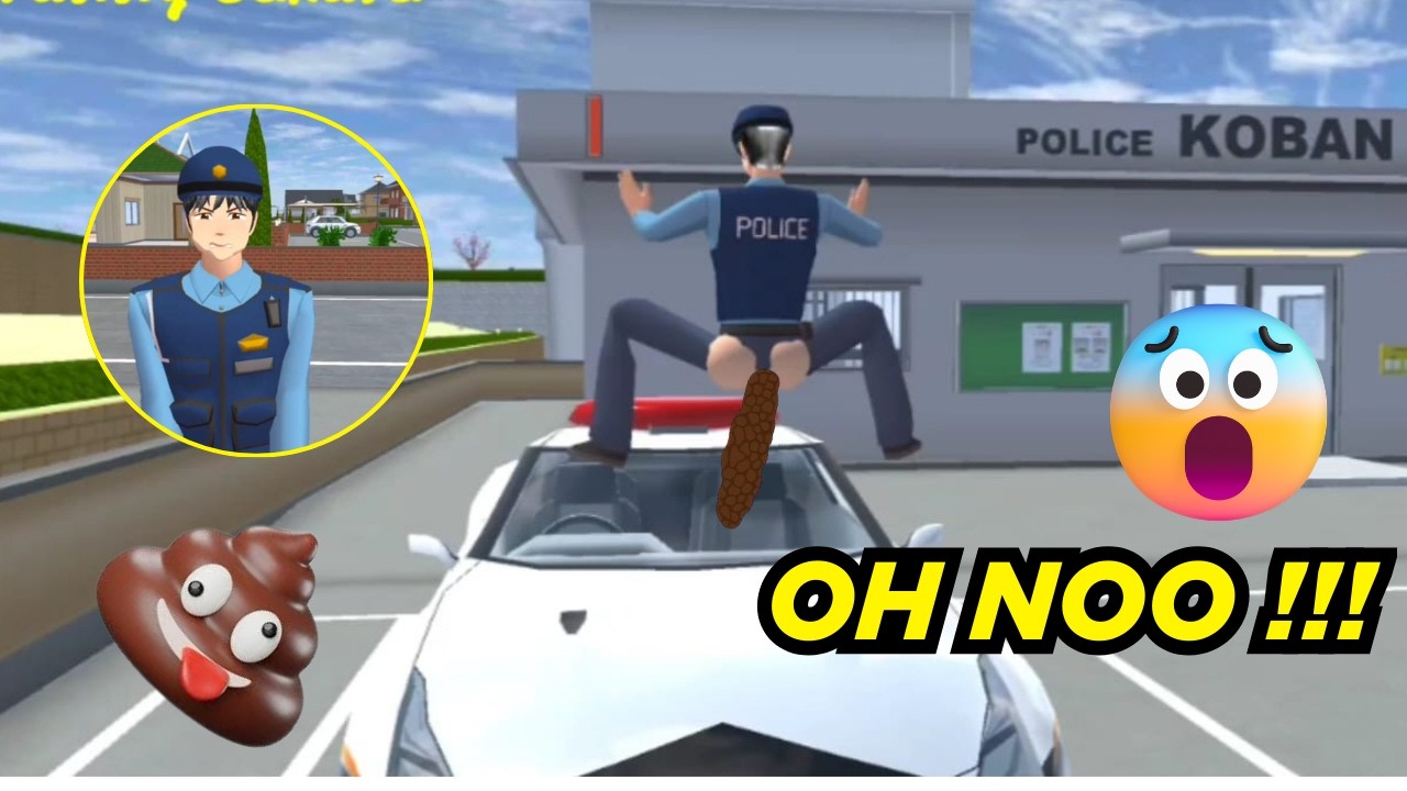 POLISI TAIGA EEK SETELAH MENANGKAP PENJAHAT DI TOKO SAKURA | SAKURA SCHOOL SIMULATOR