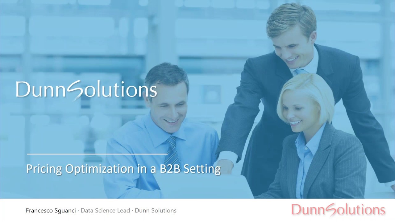 Using Machine Learning For Pricing Optimization in a B2B Setting