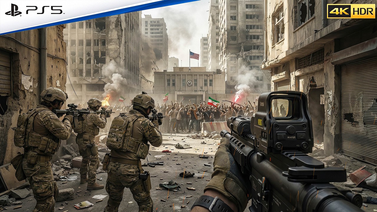 ATTACK ON US CONSULATE | Realistic ULTRA Graphics Gameplay [4K 60FPS HDR] Call of Duty