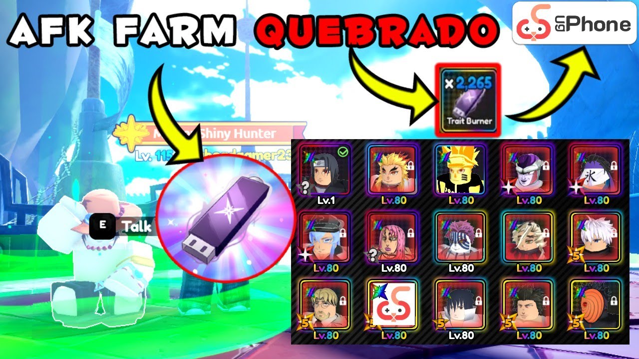 MOBILE OU PC esse AFK FARM É MUITO FORTE NO ROBLOX