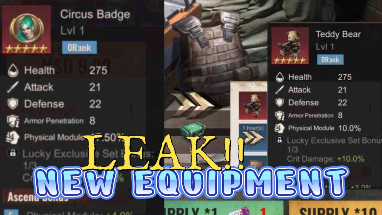 State of Survival:  Leak !! New RED HERO  Badge EQUIPMENT pre-alpha