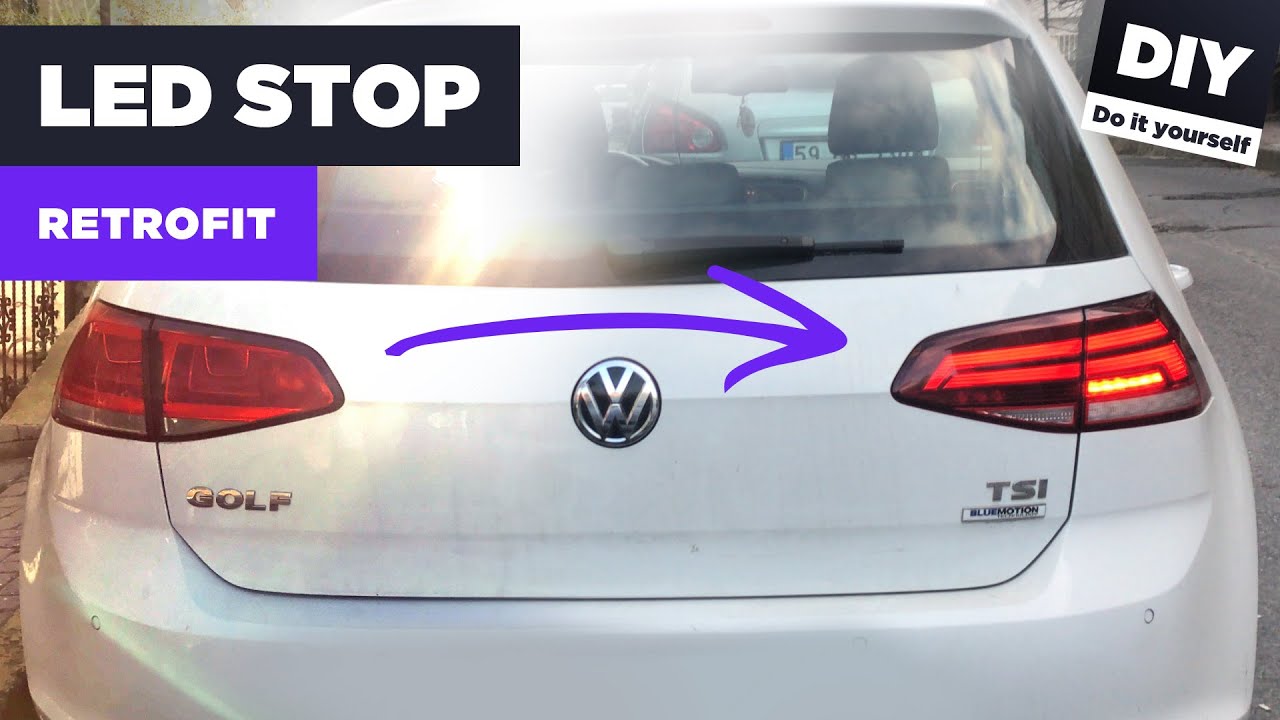 Golf 7 Led Stop Retrofit | сделай сам