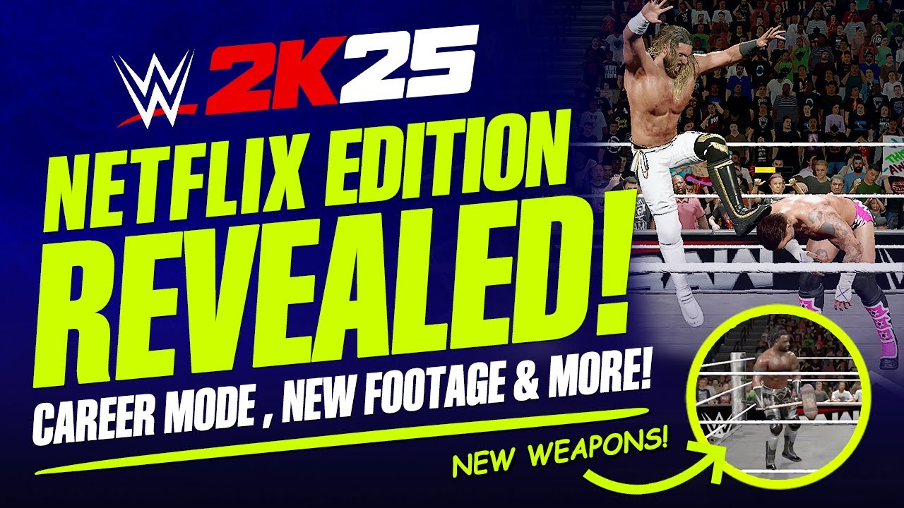 Анонсировано издание WWE 2K25 Netflix! Подробности, режим карьеры, входы, скриншоты и многое другое!