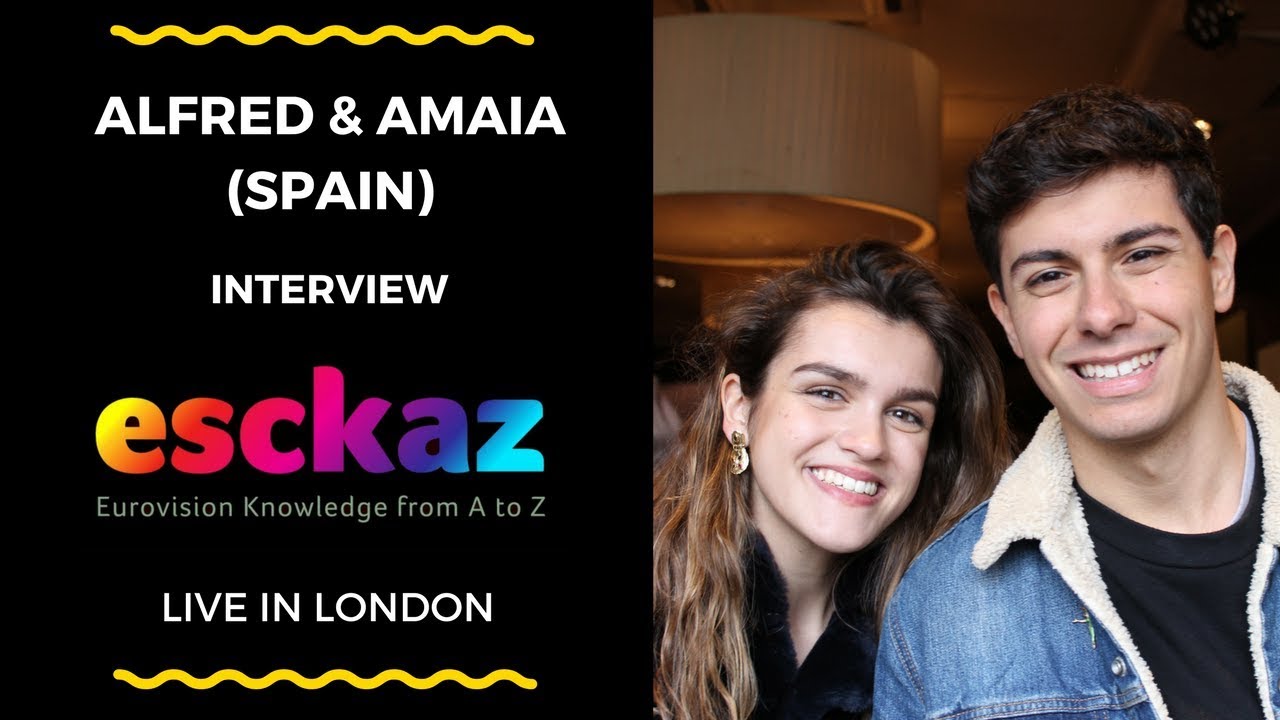 ESCKAZ in London: Interview with Alfred and Amaia (Spain at the Eurovision 2018)