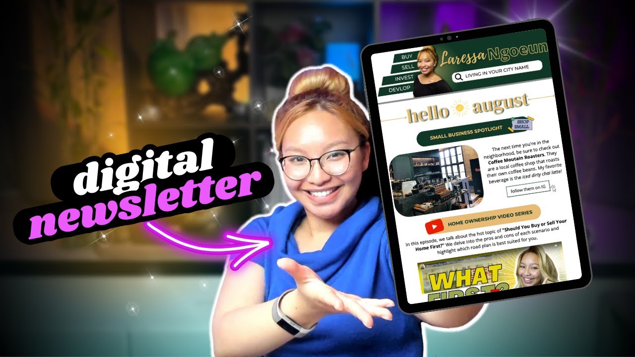 How to Create a Real Estate NEWSLETTER with Canva Websites!