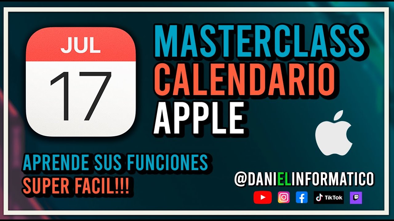 📲✅Apple CALENDARIO🔴📆MASTERCLASS 👍 Las APPS Nativas para iPhone, iPad y Mac FÁCILES de ENTENDER