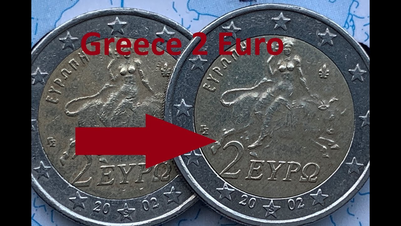 Greece 2 Euro 2002 TOP 5 Euro Rare