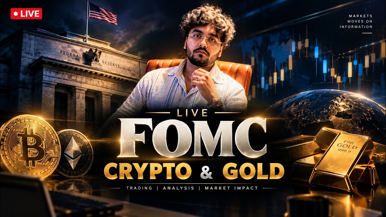 FOMC Live Trading Crypto Gold , Bitcoin Learning Analysis | Intelligent Trader