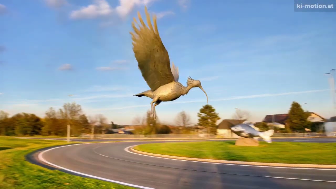 Der Waldrapp begr&uuml;&szlig;t den Karpfen 🦅🐟 | Waidhofen an der Thaya | KI-Video