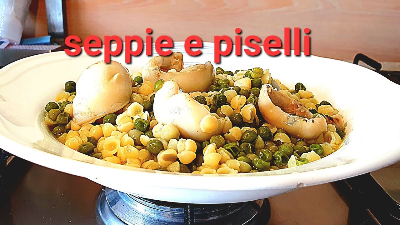 PASTA SEPPIE E PISELLI UN CLASSICO DELLA CUCINA ITALIANA FACILE E VELOCE