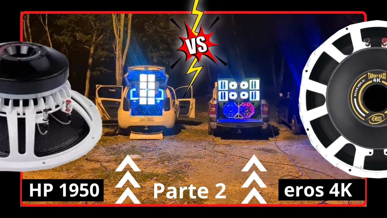 parte 2 da comparação do eros 4k VS hard power 1950 bass - sobrou ate pros paredões de minas