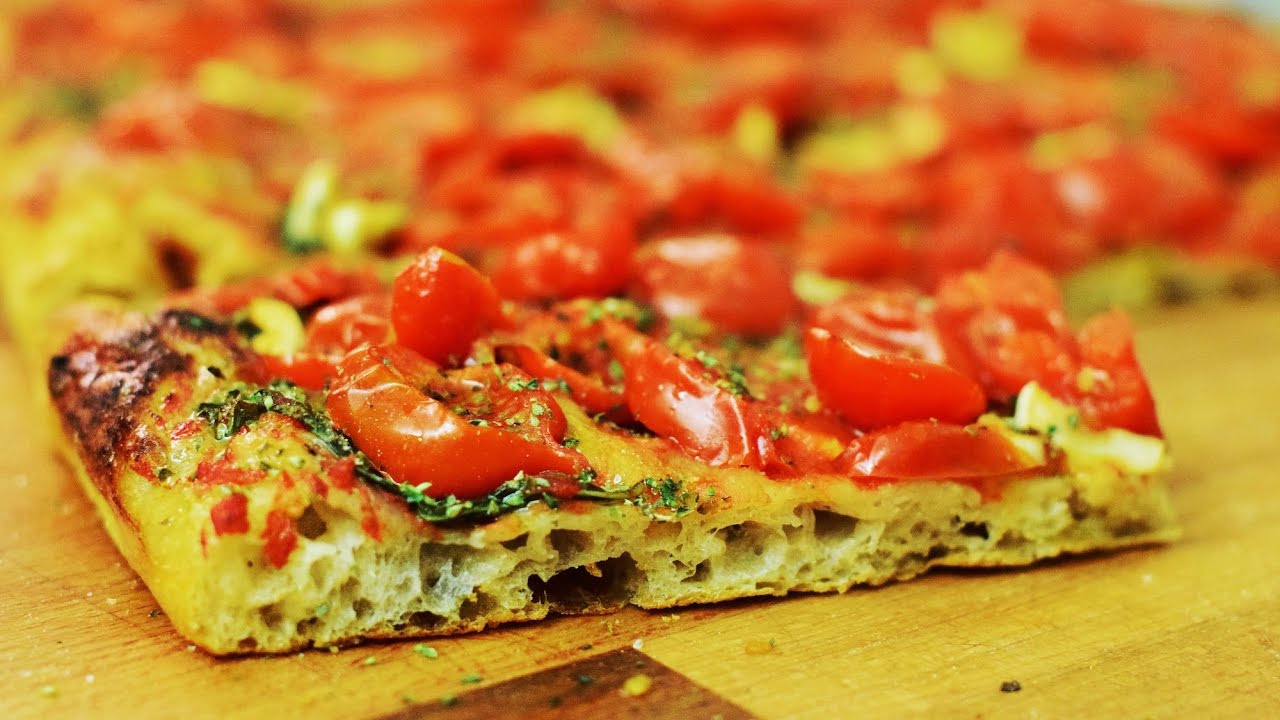 Pizza in teglia romana 