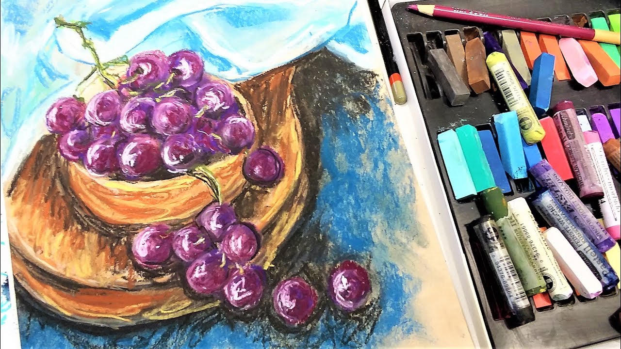 Grapes in Pastel // Sketchbook Sunday