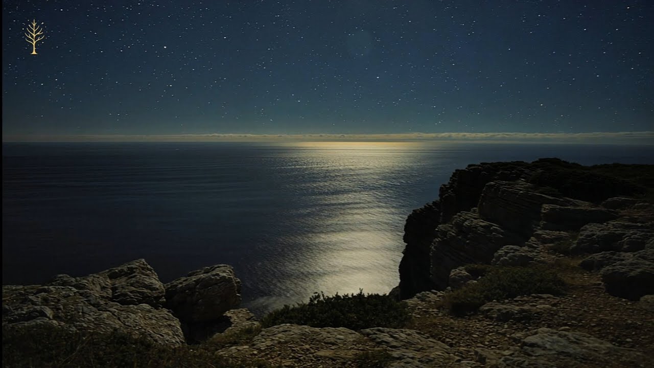 2 Hours of Ocean Waves at Night 🌙 | Deep Sea ASMR for Sleep, Relaxation & Meditation