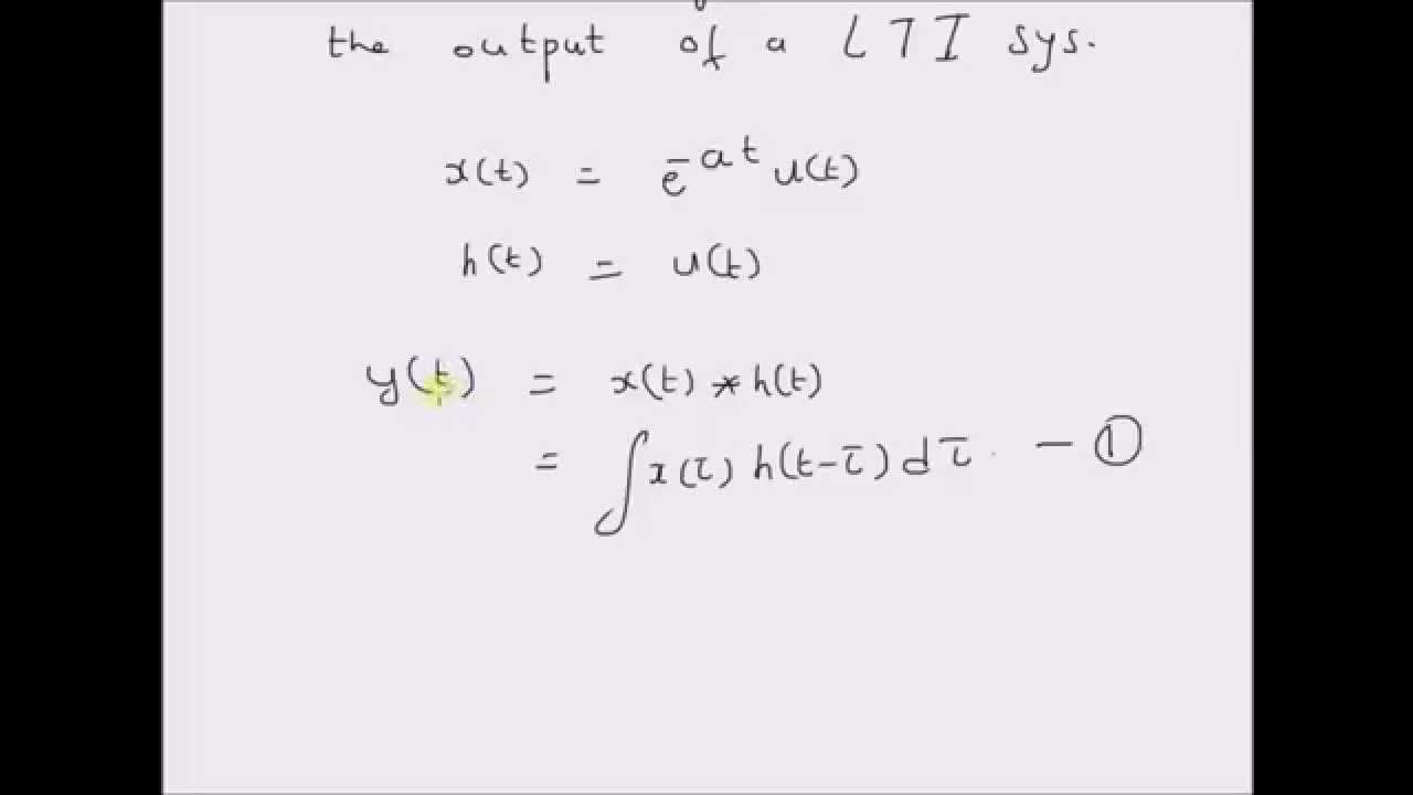 Example: Convolution Integral